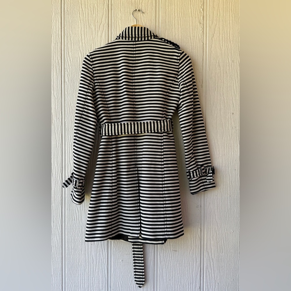 LOFT Striped Trench Coat - Picture 6 of 14